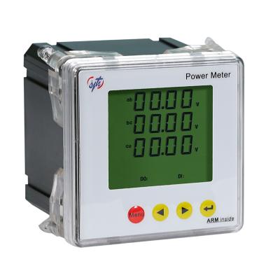 China (Modbus RTU Protocol) Factory Direct Sales RS485 Long Life And Smart Digital LCD Three Phase Combination Meter Panel AC High Voltage Smart Three Phase Meter for sale