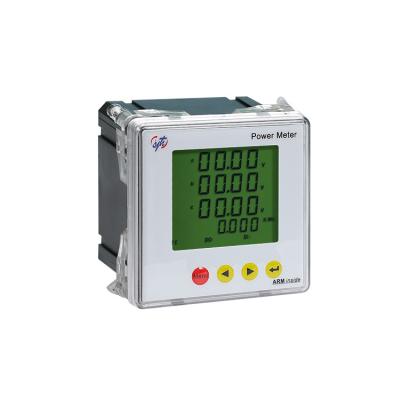 China Best Selling RS485 (Modbus RTU Protocol)/DI/DO Three Phase Amp Volt Watt Hour Meter LCD Panel Power Monitoring KWH Electrical Energy Meters for sale