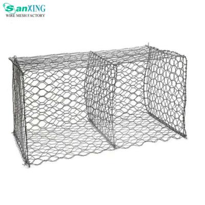 China Easily assembled 8*10cm hot dipped galvanized gabion box/gabion basket/stone gabion wire mesh for sale