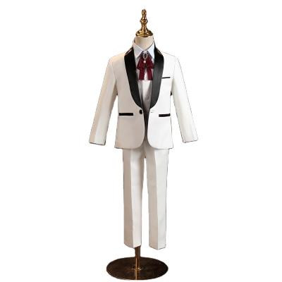 China OEM Formal Custom Made Shawl Collar Kids Tuxedo Suit 3 Piece Boy Wedding Dress For Formal Occasion for sale