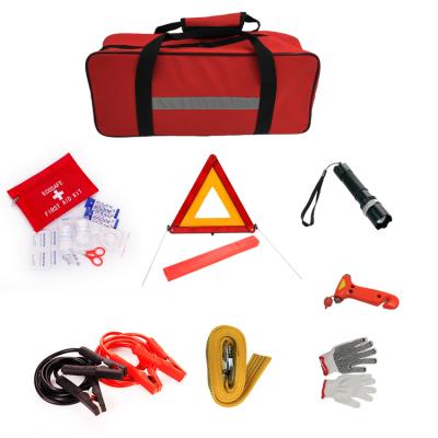 China Promotion Gift Car Emergency Roadside Assistance Kit Auto Safety Road Kit 44X16X12cm for sale