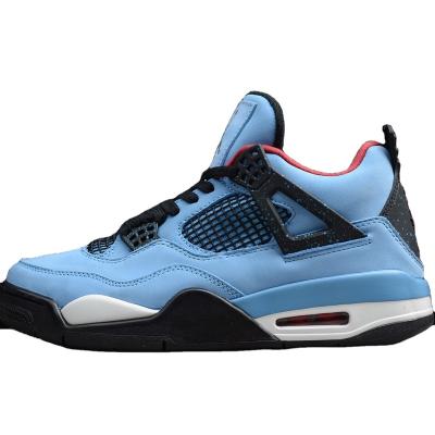 China Fashion Trend Original Aj4 Fashion Fashion Retro Sneakers Mens Womens Basketball Shoes University Classic White Black Royal Blue for sale