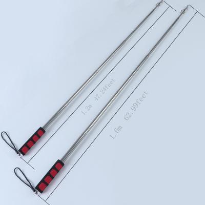 China Telescopic Flag Banner Walkers Travel Flag Pole Guide Stainless Steel Vacation Flag Pole Eaching Indicator for Tour Guides Group Teacher for sale