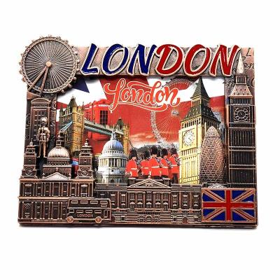 China Factory Supply London Travel Souvenir Metal Picture Frames Decoration Souvenir Metal Durable Zinc Alloy Home Photo Frame for sale