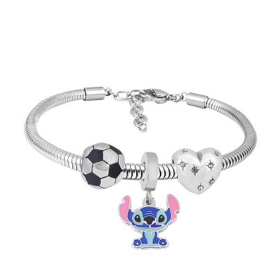 China Customized Hot Sale Environment Friendly DIY Amazon Cartoon Beaded Bracelet High Quality Adjustable Charm Bracelet Women's Bracelet for sale