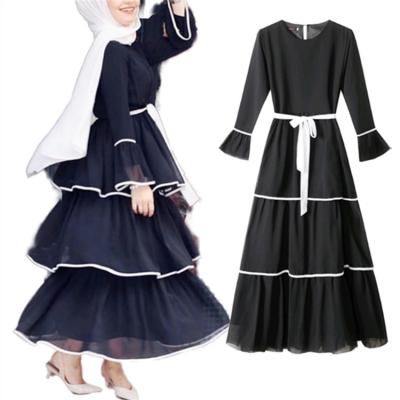 China 2021 summer women clothing kaftan dress Anti-wrinkle kaftan casual muslim dress abaya long skirts long skirts islamic clothing for sale