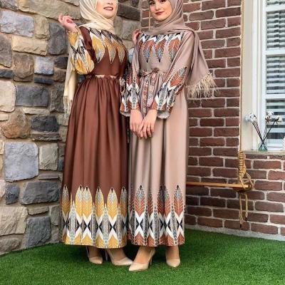 China Anti-Wrinkle Abaya Muslim Kimono Long Dress Islamic Abaya Middle East Kaftan Robe Kaftan Long Robe Satin Embroidered Fashionable Robe for sale