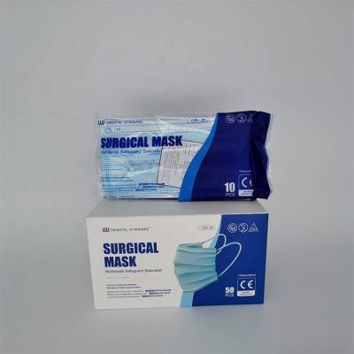 China Medical care factory price mouth masks manufacture 3ply face masks with earloop for sale