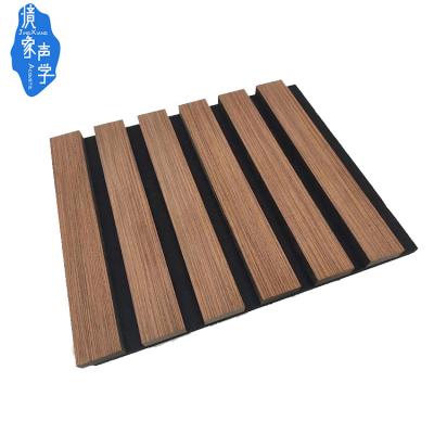 China Good Price Akupanel Modern Natural Walnut Slat Jingxiang Wall Panels Sound Absorption Wooden Board Acoustic Wood Panels for sale