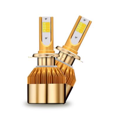 China High Power C6 h4 LED Car Headlight Auto Light COB 3 h1 h7 h3 h11 COLOR h1 h7 h3 h11 led car headlight bulb 72W 8000LM LED headlight for sale