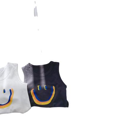 China Soft Chinese manufacturers can wholesale customized summer fresh children's pattern smile vest for sale