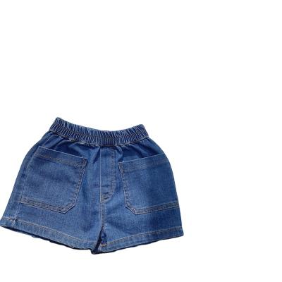 China 2022 Boys And Girls Summer New Color Fade Proof Denim Shorts Big Pocket Children'S Stretch Korean Fashion Denim Casual Shorts for sale