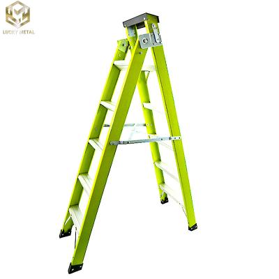 China Verstelbare FRP-aluminium telescopische ladder geïsoleerde haringbeenladder 5 ft Te koop