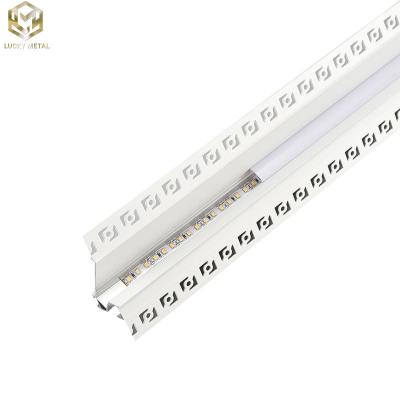 China Hoekige aluminium band lichtkanaalprofiel 50 mm voor flush mount verlichting Te koop