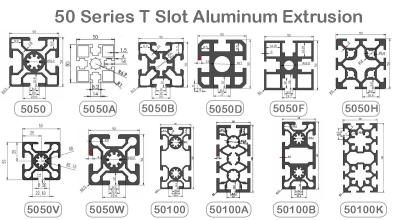 Cina Quadro di profilo T di alluminio estrusso industriale serie 50 80 20 in vendita