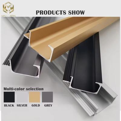 中国 Anodized Modern Kitchen Cabinet Door Frame Aluminium Profile For Glass Kitchen Doors 販売のため