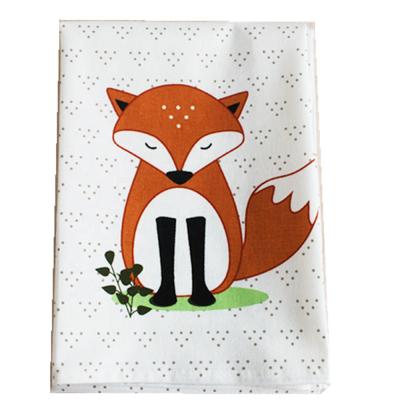 China Compressed 100% Cotton Printed Kitchen Dish Towel for sale