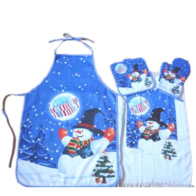 China Compressed Cotton Kitchen Towel and Potholder and Oven Glove Set for sale