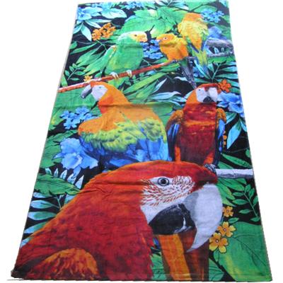 China Compressed Custom 100% Cotton Print Your Own Beach Towels High End Printed Beach Towel for sale