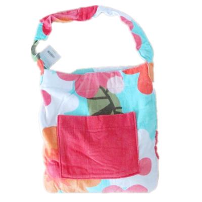 China Customized Promotional Foldable Cotton Beach Bag And Towel Pills Set for sale