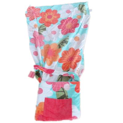 China Printed 100% cotton beach towel foldable bag safe for children for sale