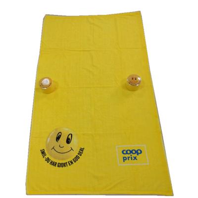 China Compressed Custom Compressed Magic Beach Towel for sale