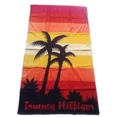 China 100% Compressed Cotton Promotional Beach Towel With Customized Logo for sale