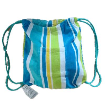 China 100% Cotton Folding Beach Towel Tablet Bag / Backpack for sale