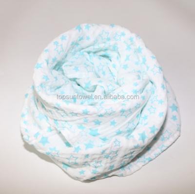 China Disposable Customized Organic Cotton Muslin Wrap Cover for sale