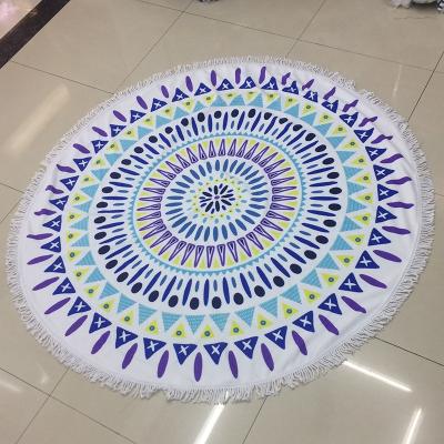 China 100% Compressed Cotton Round Beach Towels for sale