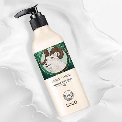 China Pure Natural Organic Long Lasting Lotion Moisturizing Moisturizing Goat Milk Goat Milk Body Whitening Smoothing Lotion for sale