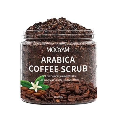 China Wholesale Pure Natural Exfoliator Coffee Body Facial Scrub Vegan Natural Organic Body Coffee Powder Scrub for sale