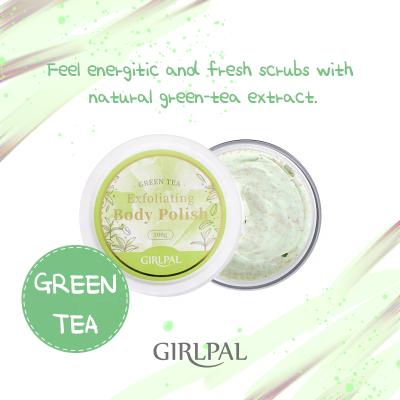 China Wholesale Whitening Exfoliator Smooth Skin Dead Skin Removal Exfoliating Green Tea Body Scrub Cream for sale