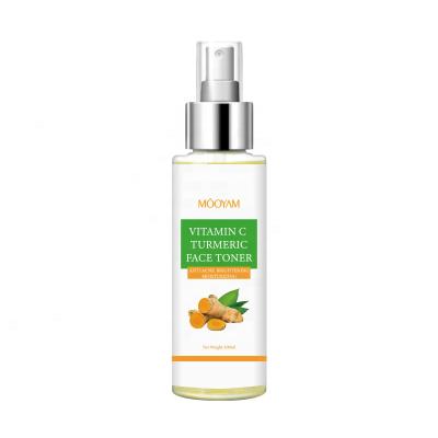 China Private Label Beauty Face Care Hydrating Face Toner Spray Shrink Pores Brightening Anti Acne Turmeric Soothing Toner for sale