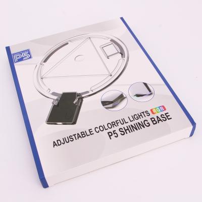 China ABS Adjustable Colorful Lights RGB LED Atmosphere For PS5 Shining Base Host Bracket for sale