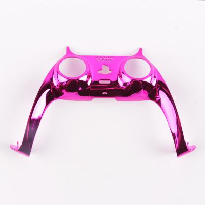 China Game Controller Mirror Chrome Decorative Strip Grip PC Protective Shell Cover For PS5 Gamepad Controller - Pink for sale