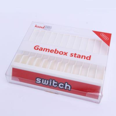 China ABS 12 Game Disc Memory Seat Gamebox Holder For OLED Switch and Switch Lite Red for sale