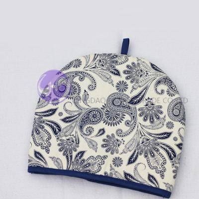 China Custom Printed Tea Cozy Heat Resistant Home Textile Cotton Fabric Heat Protection for sale