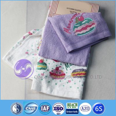 China Wholesale Embroidery Design Terry Towel QUICK DRY Cotton Printed Kids Kitchen Hand Towel for sale