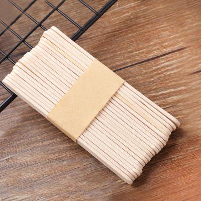 China Sustainable Food Grade Disposable Wooden Ice Cream Stick Craft , Custom Popsicle Sticks for sale