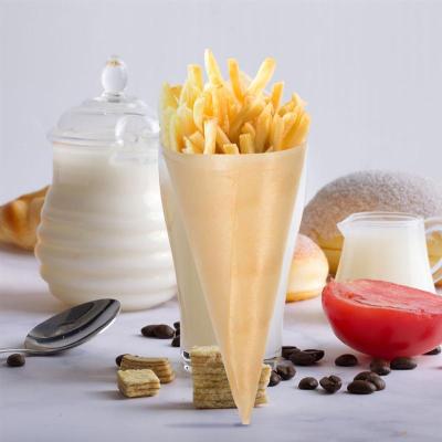 China New Home Hotel Restaurant Style Disposable Appetizer Cones Wooden Ice Cream Cone Cups Party Candy Cones Orders for sale