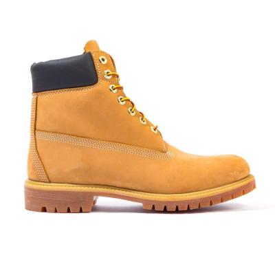 China Thermal Mens Walking Waterproof Leather Boots Cheap Price Loose Shoes Men Leather Trim Ankle Work Boots Goods for sale