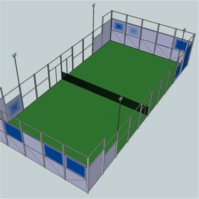 China Customized Padel Steel Structure Court Padel Tennis Court 10m*20m for sale