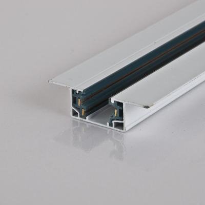 China Modern high quality aluminum 2m magnetic linear light 1m led track 3 wire track rail for sale