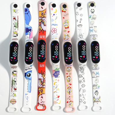 China MI Band Kids Water Resistant Latest Design Day/Date Full Strap Wristband Contact Printed Watch Wholesale Wrist Watch For Kids for sale