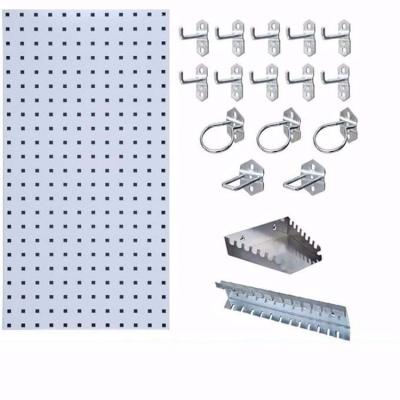 China Eco-friendly Pegboard Kit Wall Organizer Boards Spot A Set Metal Pegboard Hooks Display Stand for sale