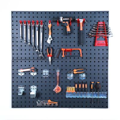 China Combination Pegboard Colors Multiple Adjustable Tool Storage Wall Pegboard Display Freely For Shop Metal Hanger Customized Size for sale