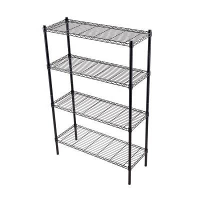 China Single Sided Light Duty Wire Shelving Metal Rack Kitchen Rack Shelf Chrome Wire Steel Shelving For Restaurants for sale