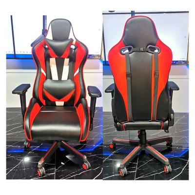 China Custom Logo PU Leather Gaming Chair Purchase Gamer Convertible Chairs Ergonomic Ps4 Gaming PC Chairs for sale