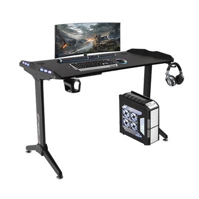 China (Size) 2022 Adjustable Best Gaming RGB Desktop Custom Desk Packing Tabletop Gamer Computer Gaming Table PC Desk for sale